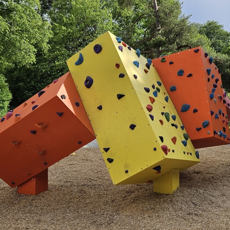 Bild zum Spielplatz Kletterfelsen am Westbad
