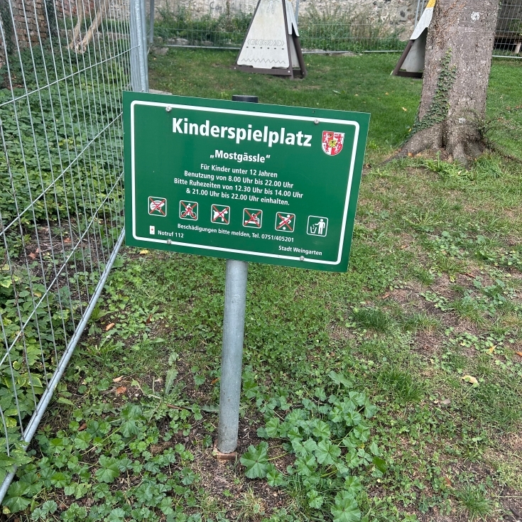 Foto vom Spielplatz Mostgässle