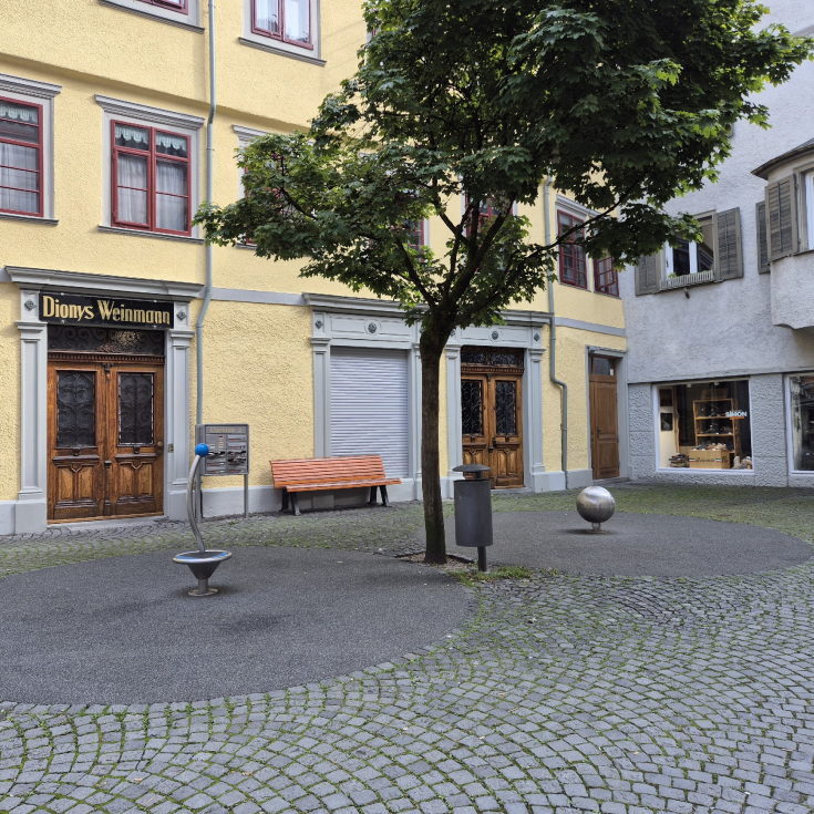 Bild zum Spielplatz Drehelemente beim Rathaus