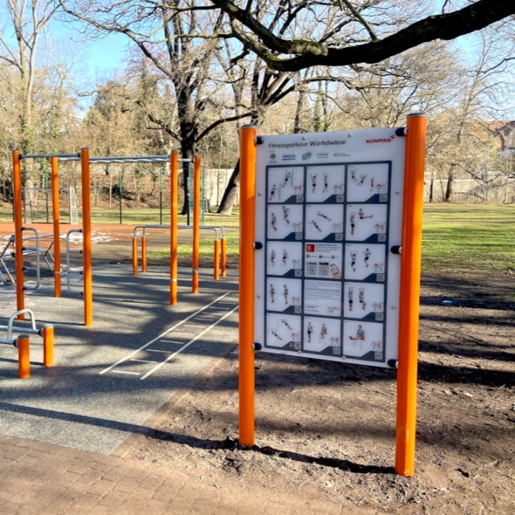 Bild zum Spielplatz Fitnessanlage an der Würfelwiese