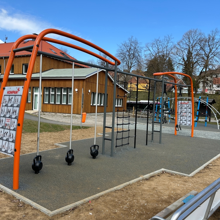 Bild zum Spielplatz Outdoor-Fitnessanlage Am alten Bahnhof