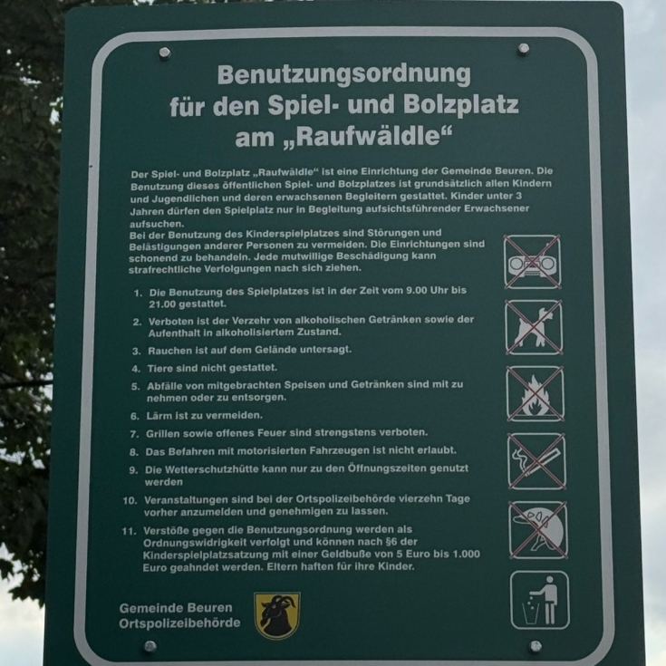 Bild zum Spielplatz Spiel- und Bolzplatz am „Raufwäldle