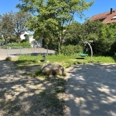 Bild vom Spielplatz anzeigen.