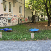 Bild vom Spielplatz anzeigen.